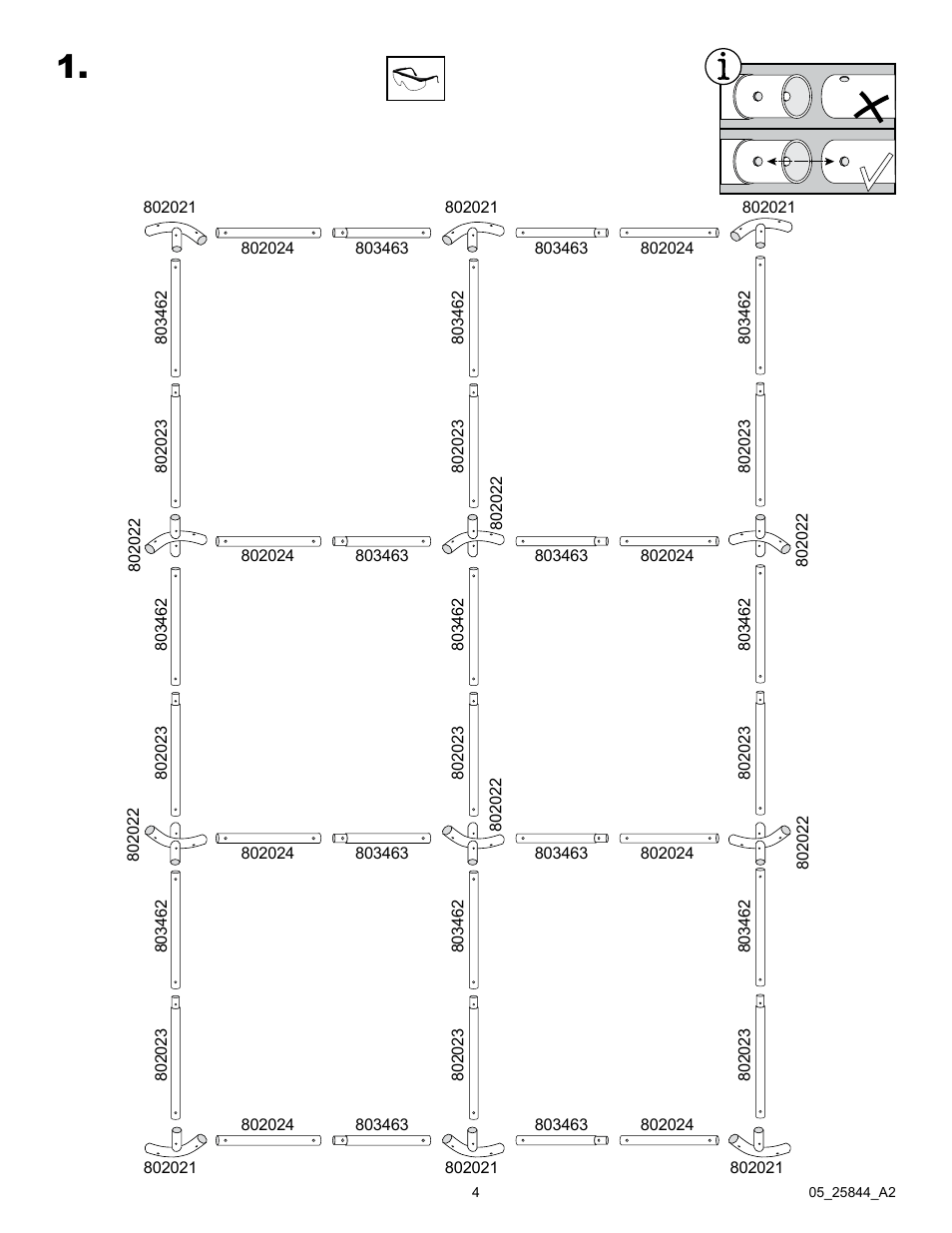 ShelterLogic 25844 Shade Canopy 8 x 20 User Manual | Page 4 / 9