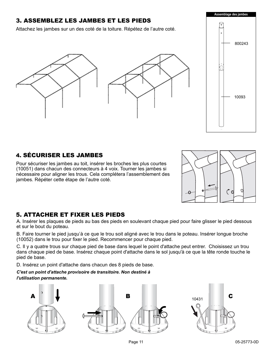 ShelterLogic 25773 12 x 20 Super Max Canopy User Manual | Page 11 / 18