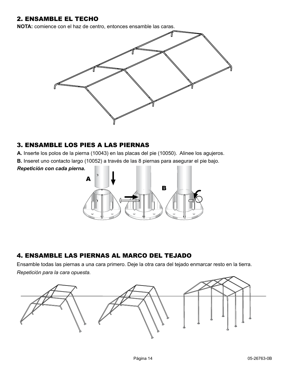 ShelterLogic 26763 10 x 20 Celebration II Canopy - 2 Frame User Manual | Page 14 / 15