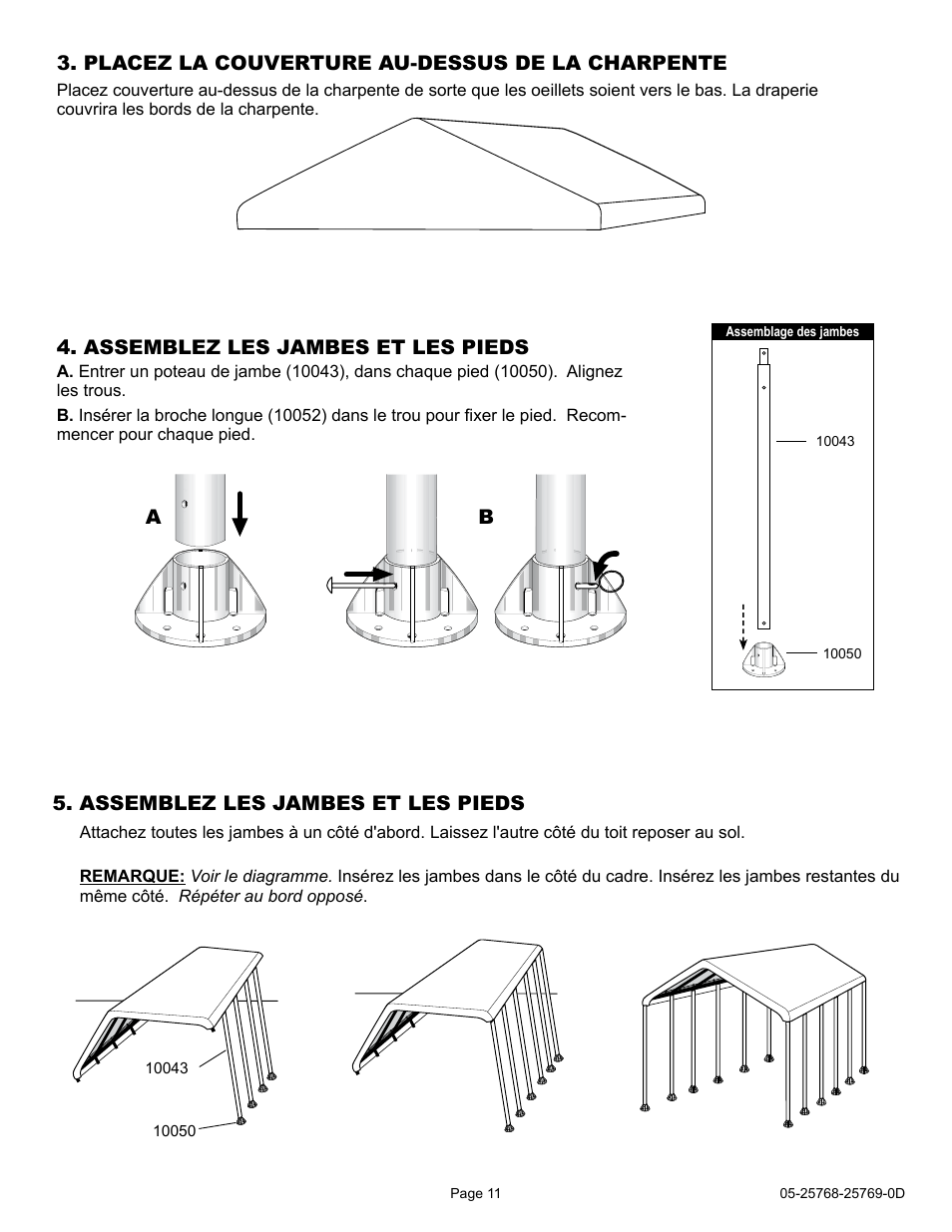 ShelterLogic 25768 12 x 30 Celebration II Canopy User Manual | Page 11 / 18