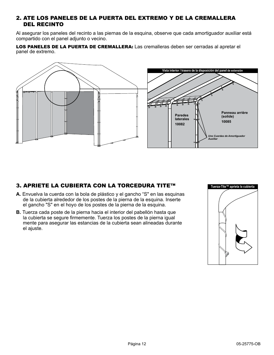 ShelterLogic 25775 10 x 20 MAX AP ENCLOSURE KIT User Manual | Page 12 / 12