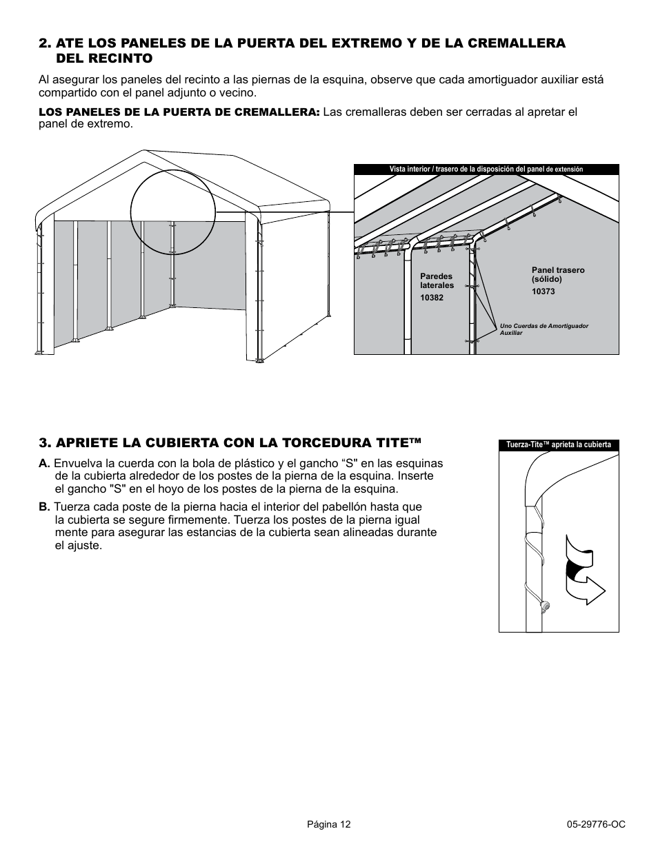 ShelterLogic 25776 12 x 26 2 SUPER MAX Enclosure Kit User Manual | Page 12 / 12