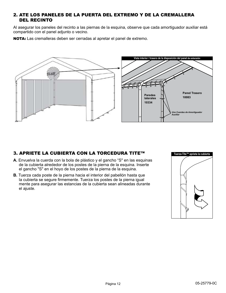 ShelterLogic 25779 12 x 30 Super Max Enclosure Kit User Manual | Page 12 / 12