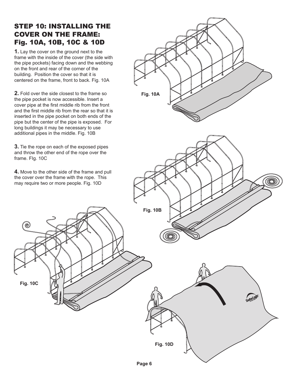 ShelterLogic 71534 Peak Style Storage Shelter 12 x 20 x 8 User Manual | Page 5 / 7