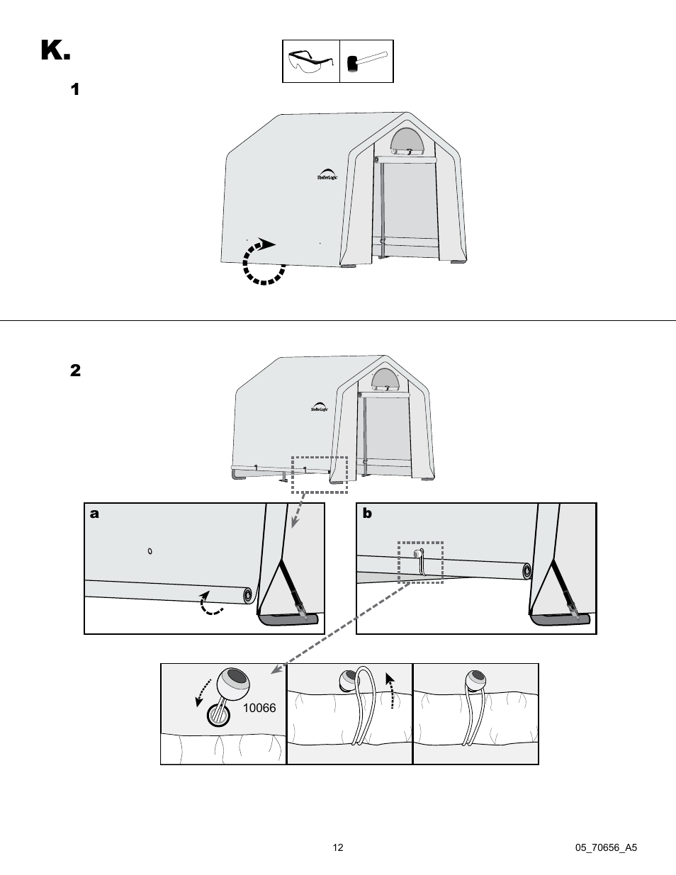 ShelterLogic 70656 GrowIt Greenhouse-in-a-Box 10 x 10 x 8 User Manual | Page 12 / 14