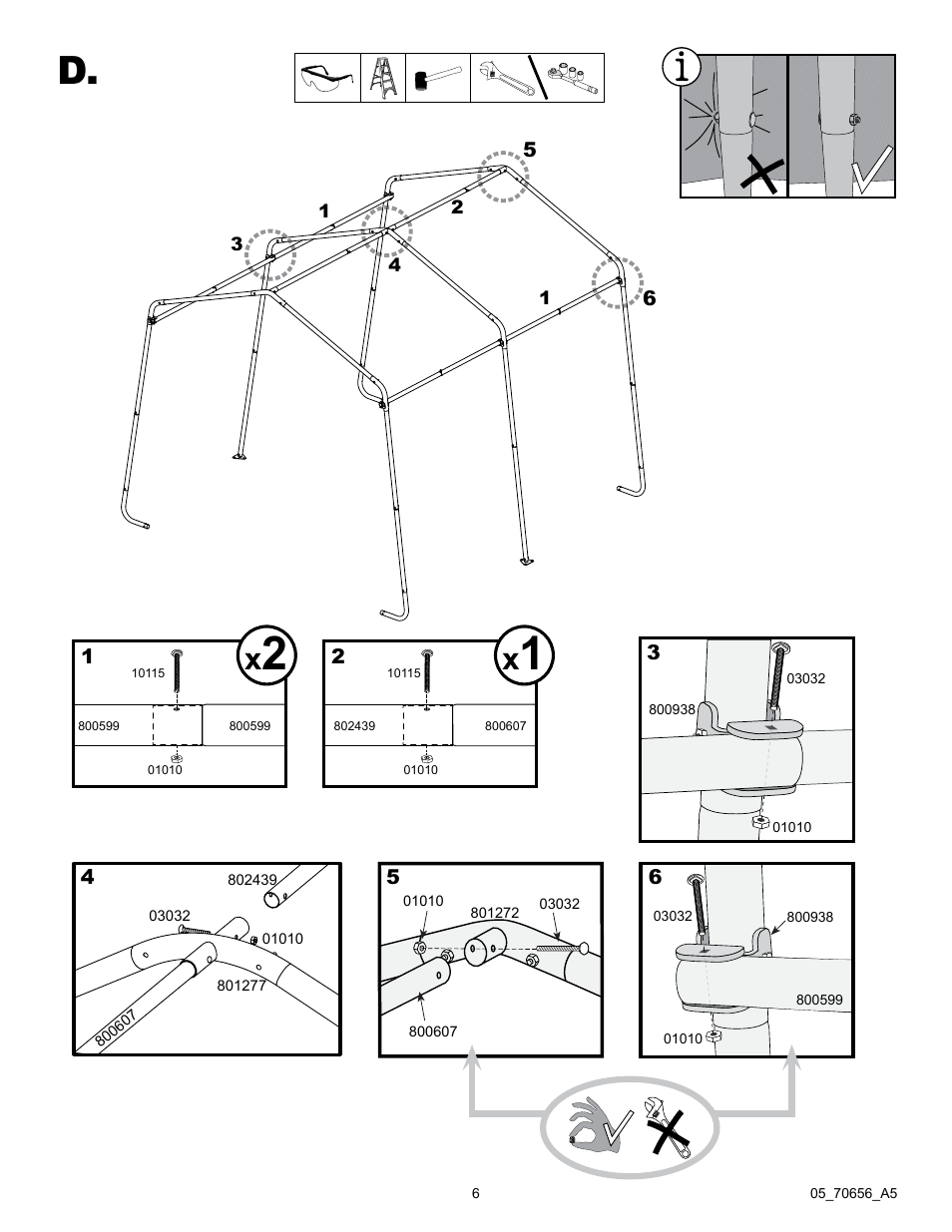 ShelterLogic 70656 GrowIt Greenhouse-in-a-Box 10 x 10 x 8 User Manual | Page 6 / 14