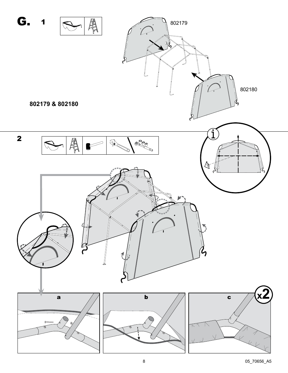 ShelterLogic 70656 GrowIt Greenhouse-in-a-Box 10 x 10 x 8 User Manual | Page 8 / 14