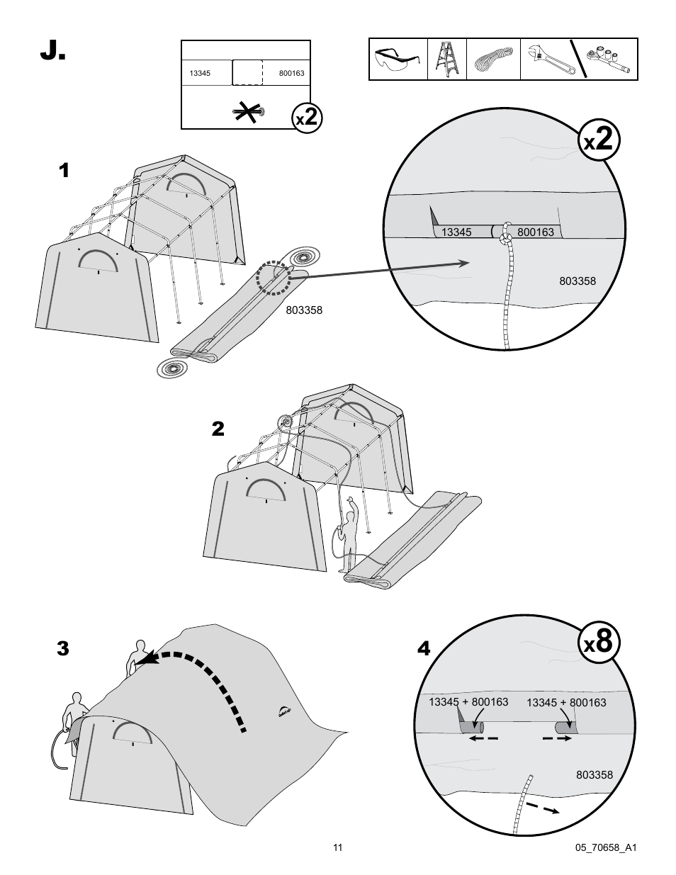 ShelterLogic 70658 GrowIt Greenhouse-in-a-Box 10 x 20 x 8 User Manual | Page 11 / 15