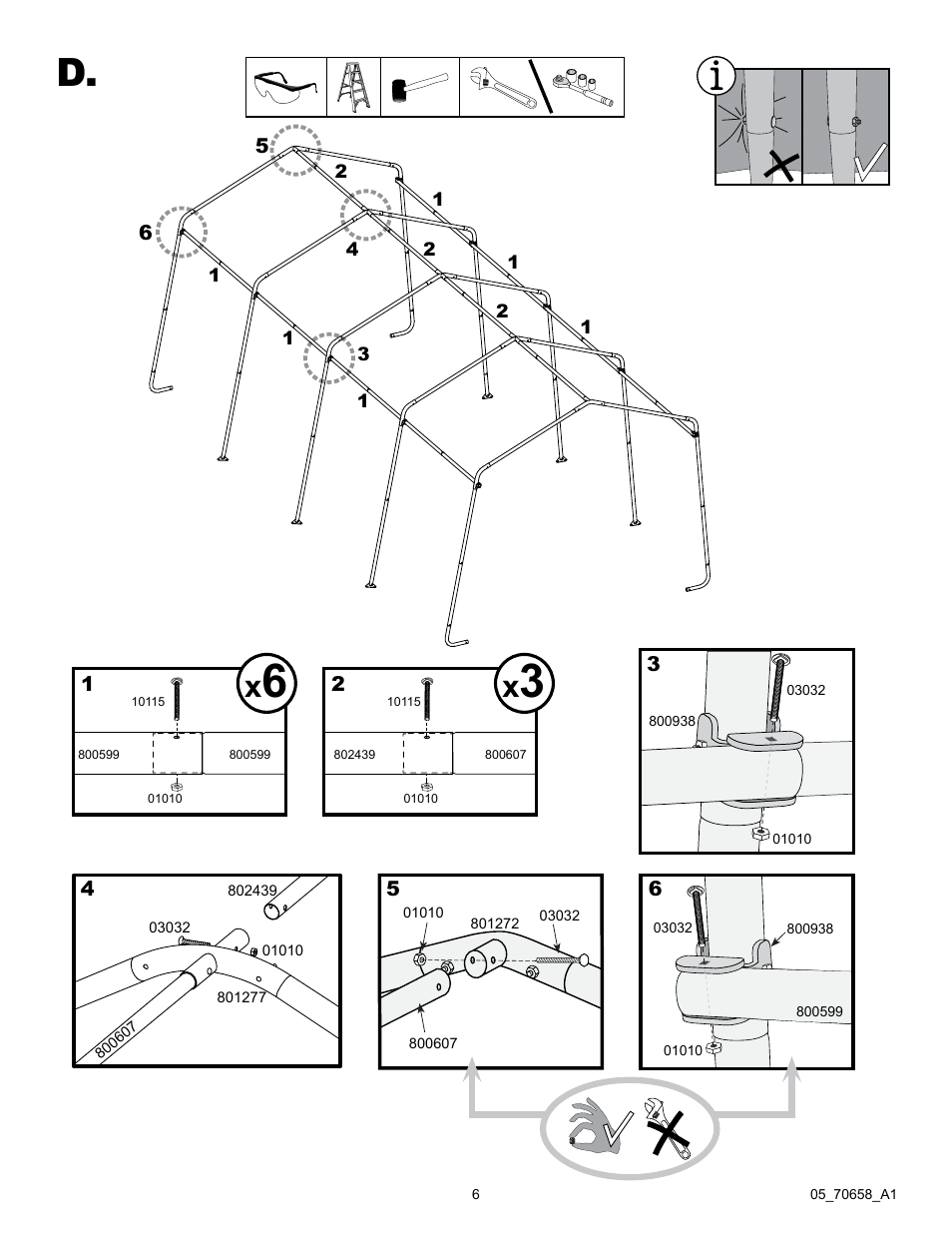 ShelterLogic 70658 GrowIt Greenhouse-in-a-Box 10 x 20 x 8 User Manual | Page 6 / 15