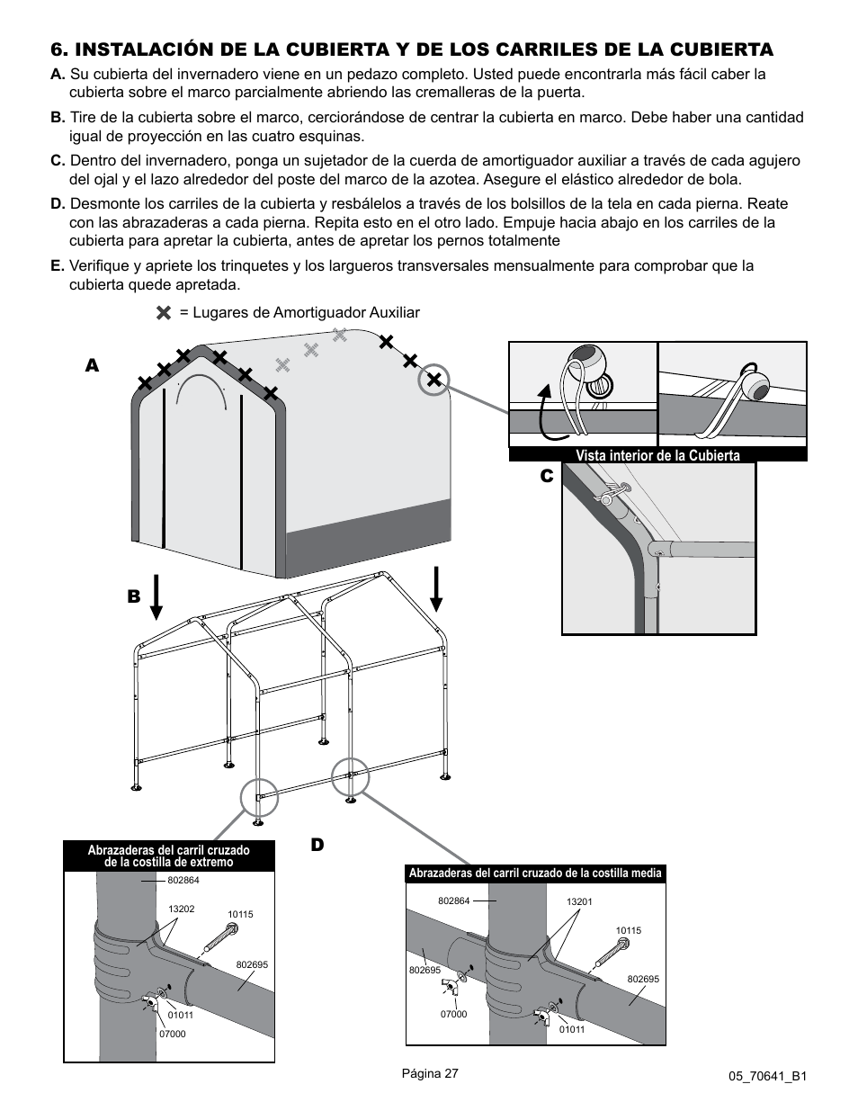 Ab d c | ShelterLogic 70641 GrowIt Organic Growers Greenhouse 6 x 8 x 6 6 User Manual | Page 27 / 40