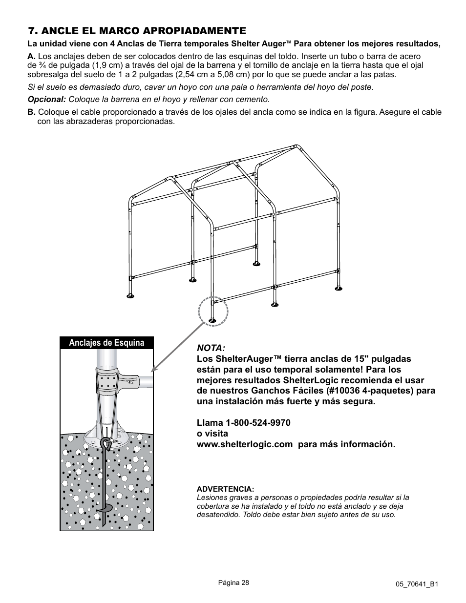 ShelterLogic 70641 GrowIt Organic Growers Greenhouse 6 x 8 x 6 6 User Manual | Page 28 / 40