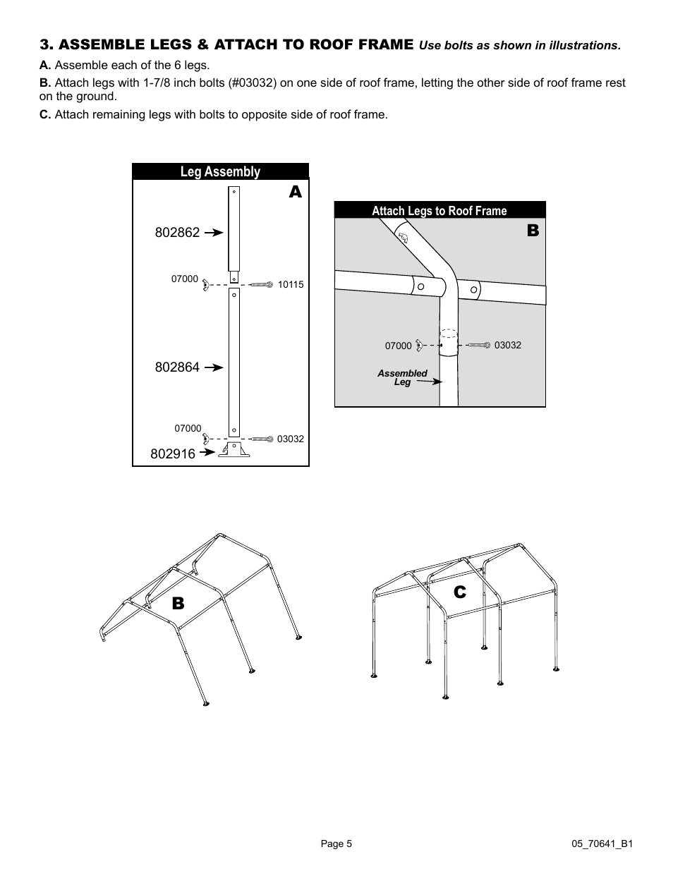 ShelterLogic 70641 GrowIt Organic Growers Greenhouse 6 x 8 x 6 6 User Manual | Page 5 / 40