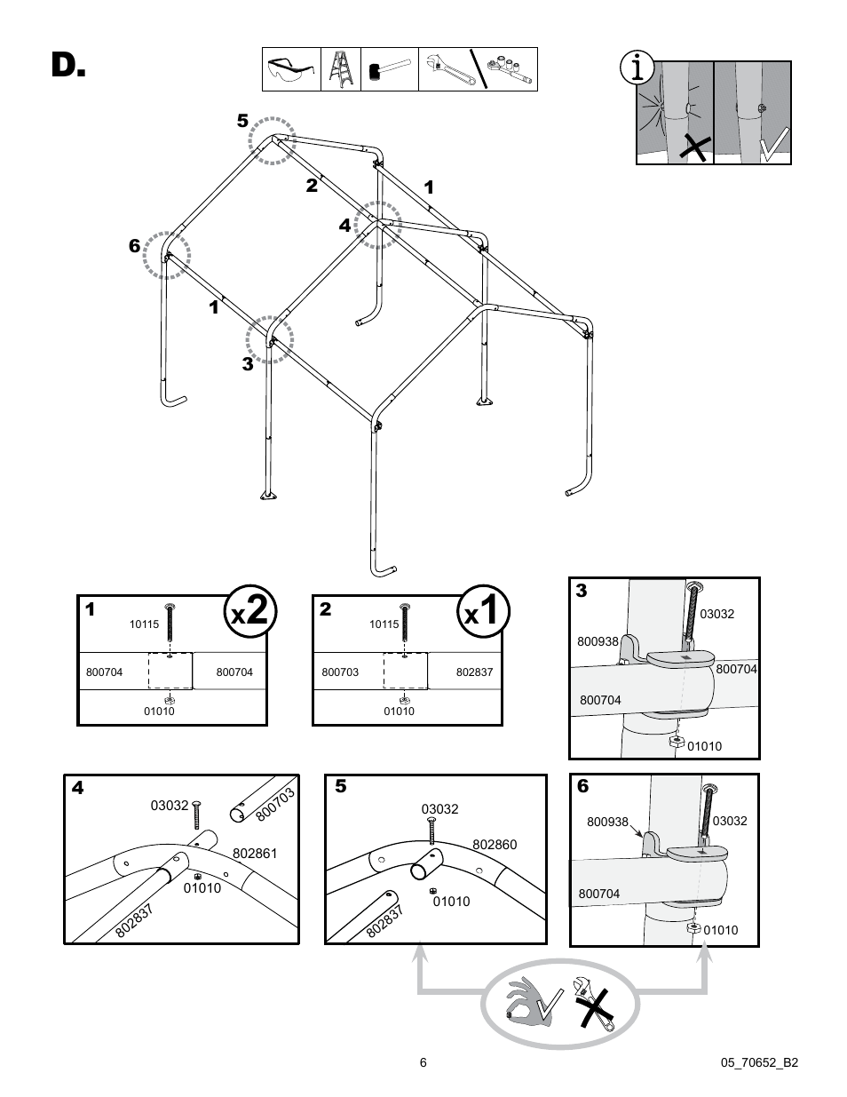 ShelterLogic 70652 GrowIt Greenhouse-in-a-Box 6 x 8 x 6 6 User Manual | Page 6 / 14