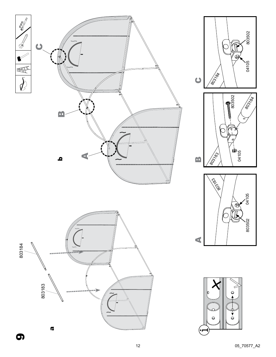 Ac b | ShelterLogic 70577 Pro RoundTop Greenhouse 10 x 13 x 8 User Manual | Page 12 / 20