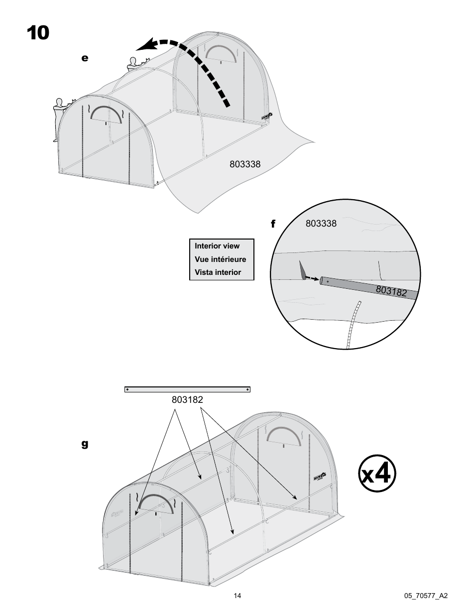 ShelterLogic 70577 Pro RoundTop Greenhouse 10 x 13 x 8 User Manual | Page 14 / 20