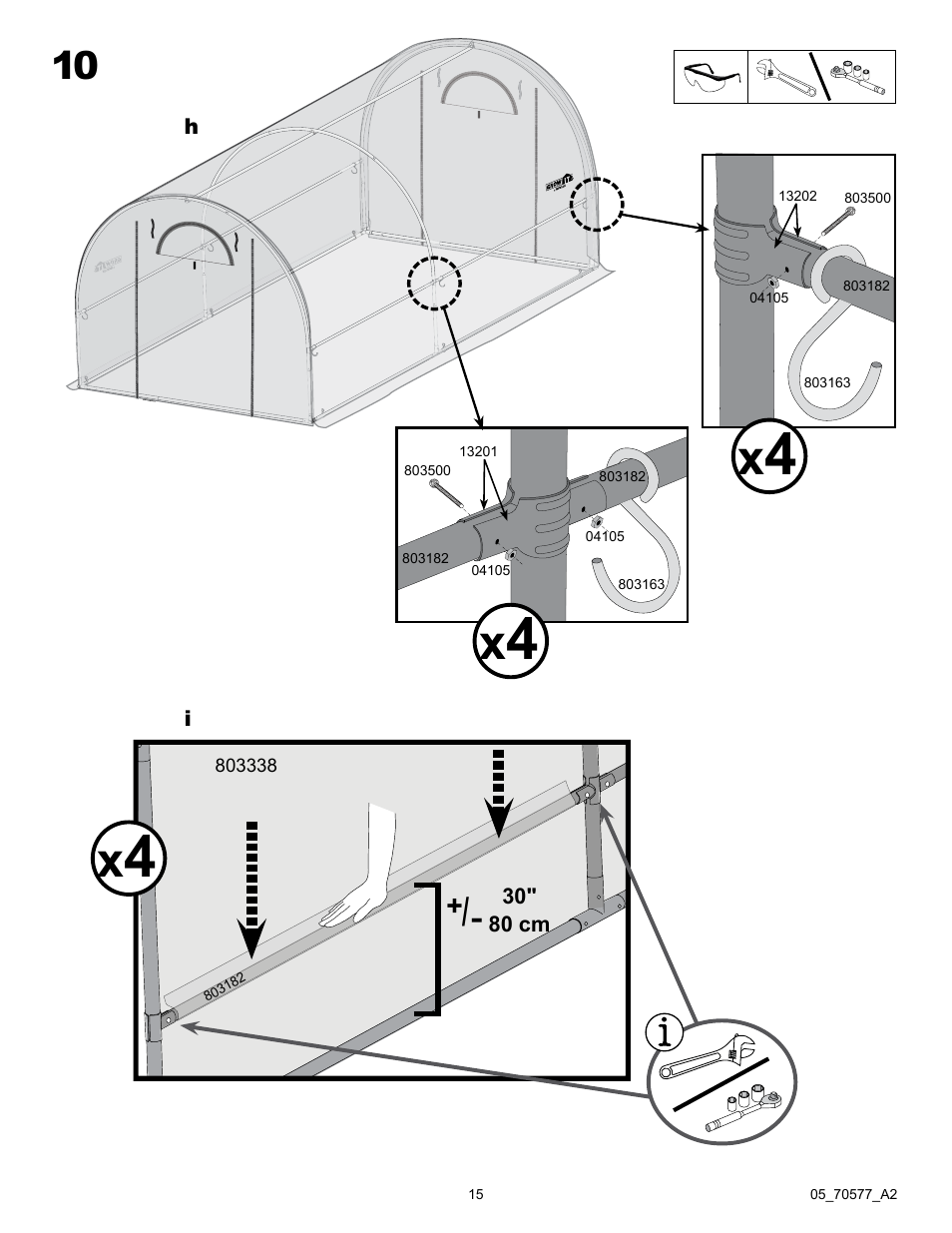 ShelterLogic 70577 Pro RoundTop Greenhouse 10 x 13 x 8 User Manual | Page 15 / 20