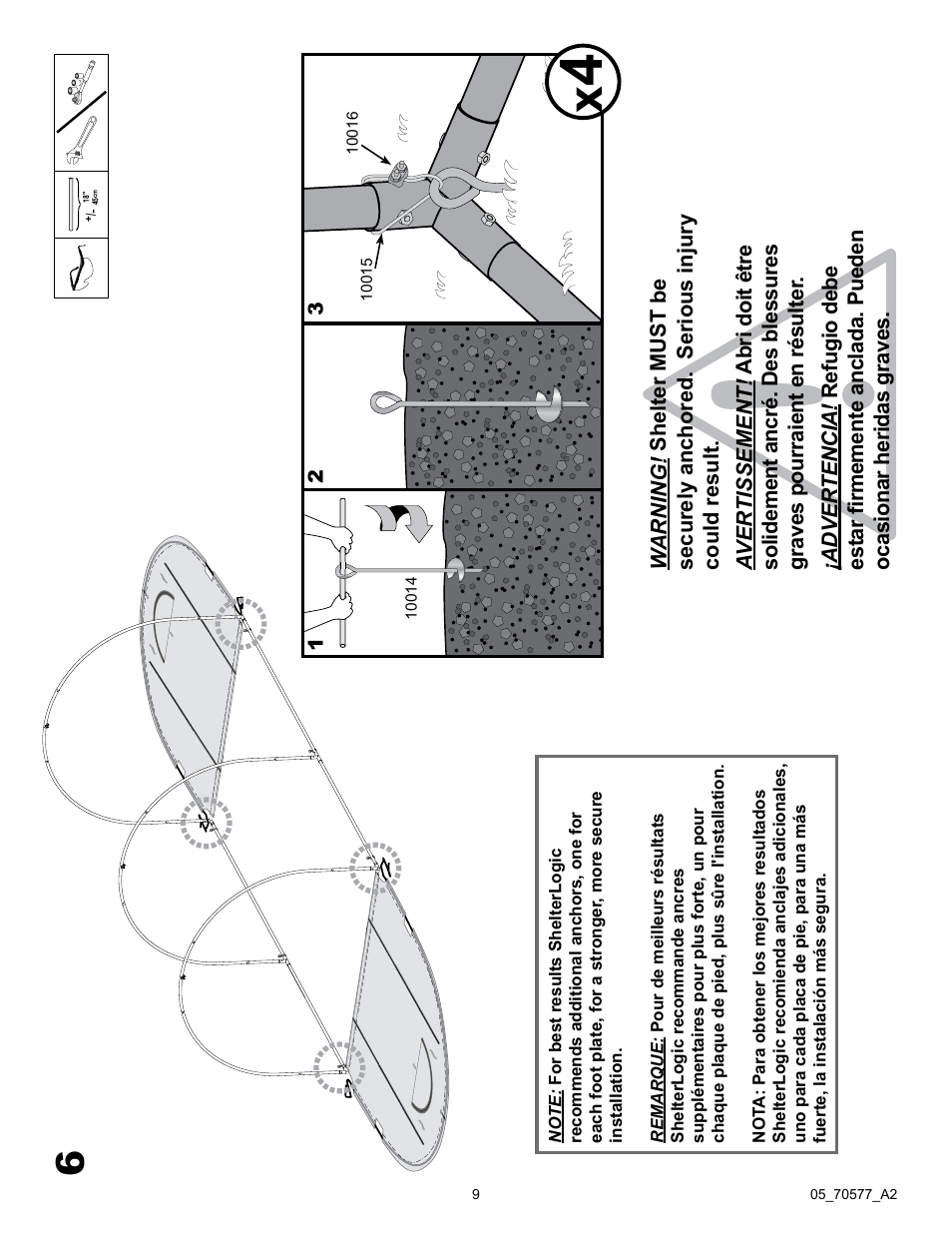 ShelterLogic 70577 Pro RoundTop Greenhouse 10 x 13 x 8 User Manual | Page 9 / 20