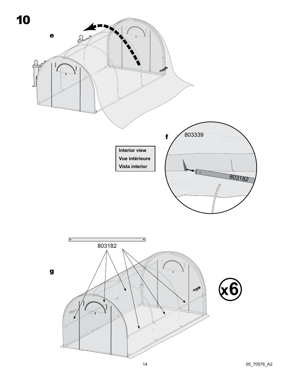 ShelterLogic 70576 Pro RoundTop Greenhouse 10 x 19 x 8 User Manual | Page 14 / 20