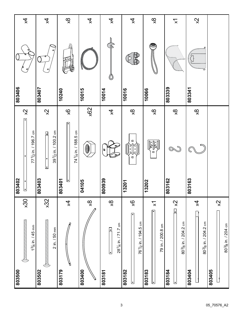 ShelterLogic 70576 Pro RoundTop Greenhouse 10 x 19 x 8 User Manual | Page 3 / 20