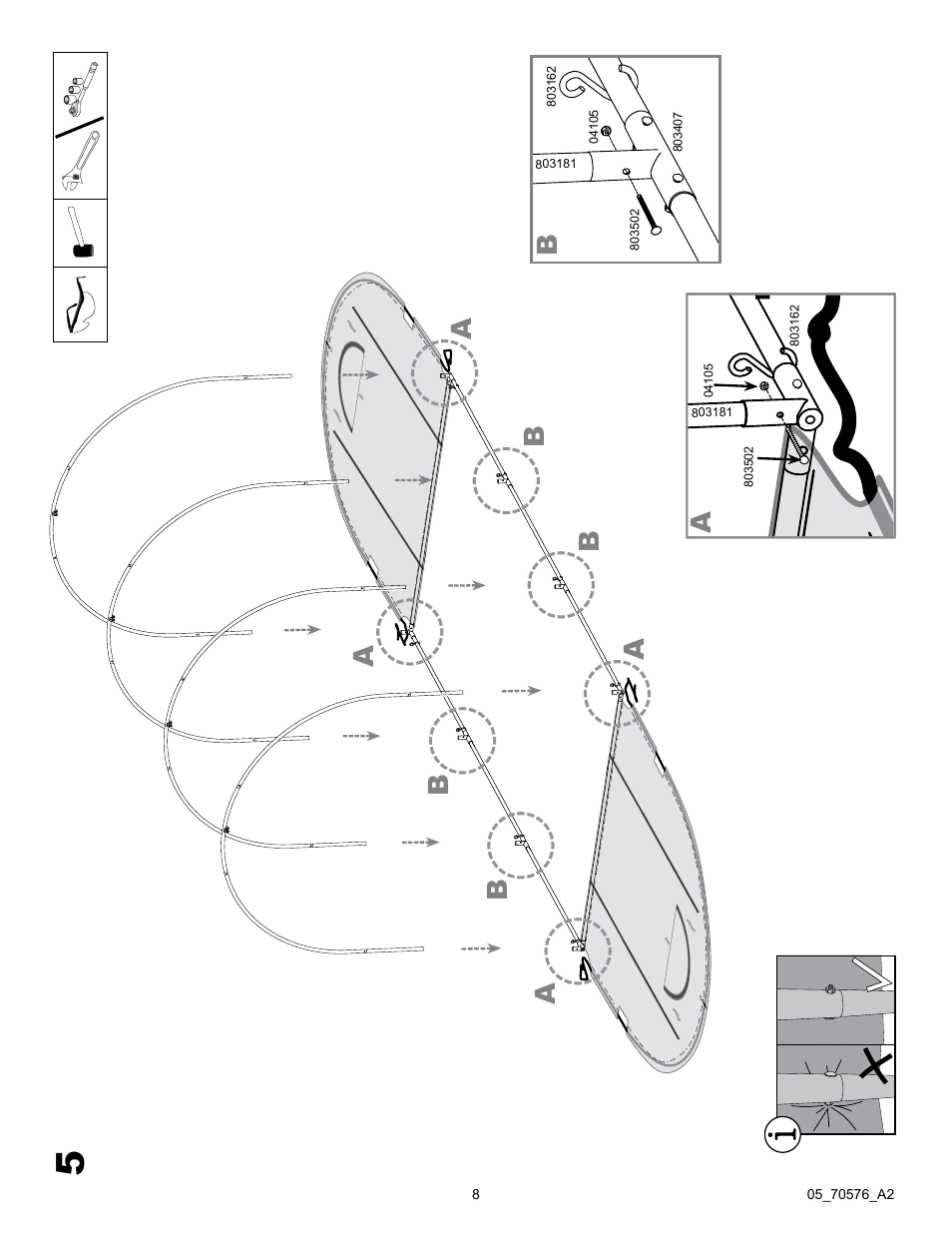 ShelterLogic 70576 Pro RoundTop Greenhouse 10 x 19 x 8 User Manual | Page 8 / 20