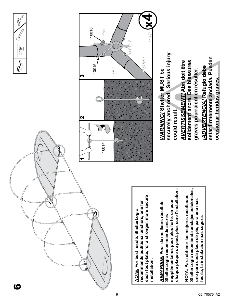 ShelterLogic 70576 Pro RoundTop Greenhouse 10 x 19 x 8 User Manual | Page 9 / 20