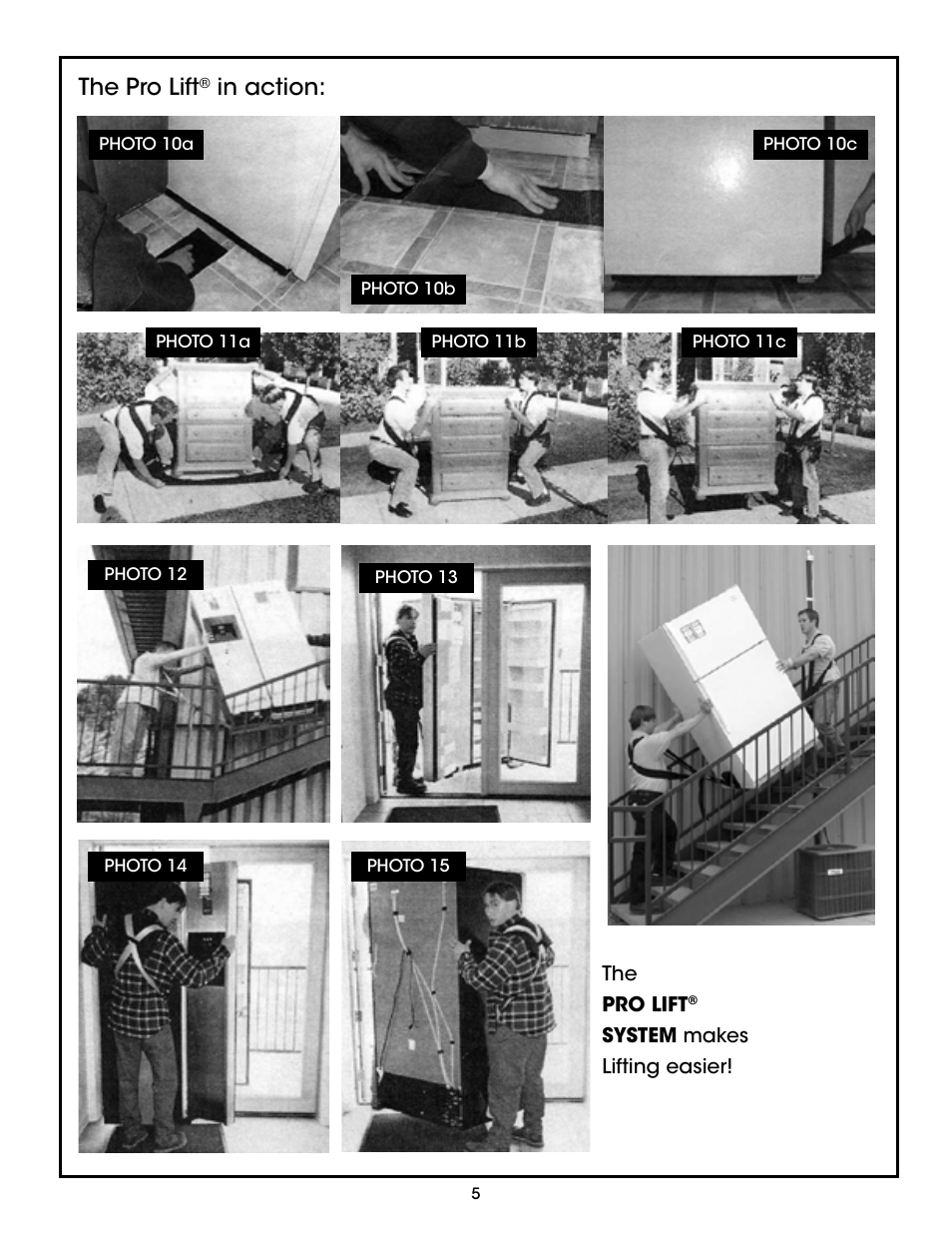 The pro lift | Shoulder Dolly PRO LIFT User Manual | Page 5 / 14