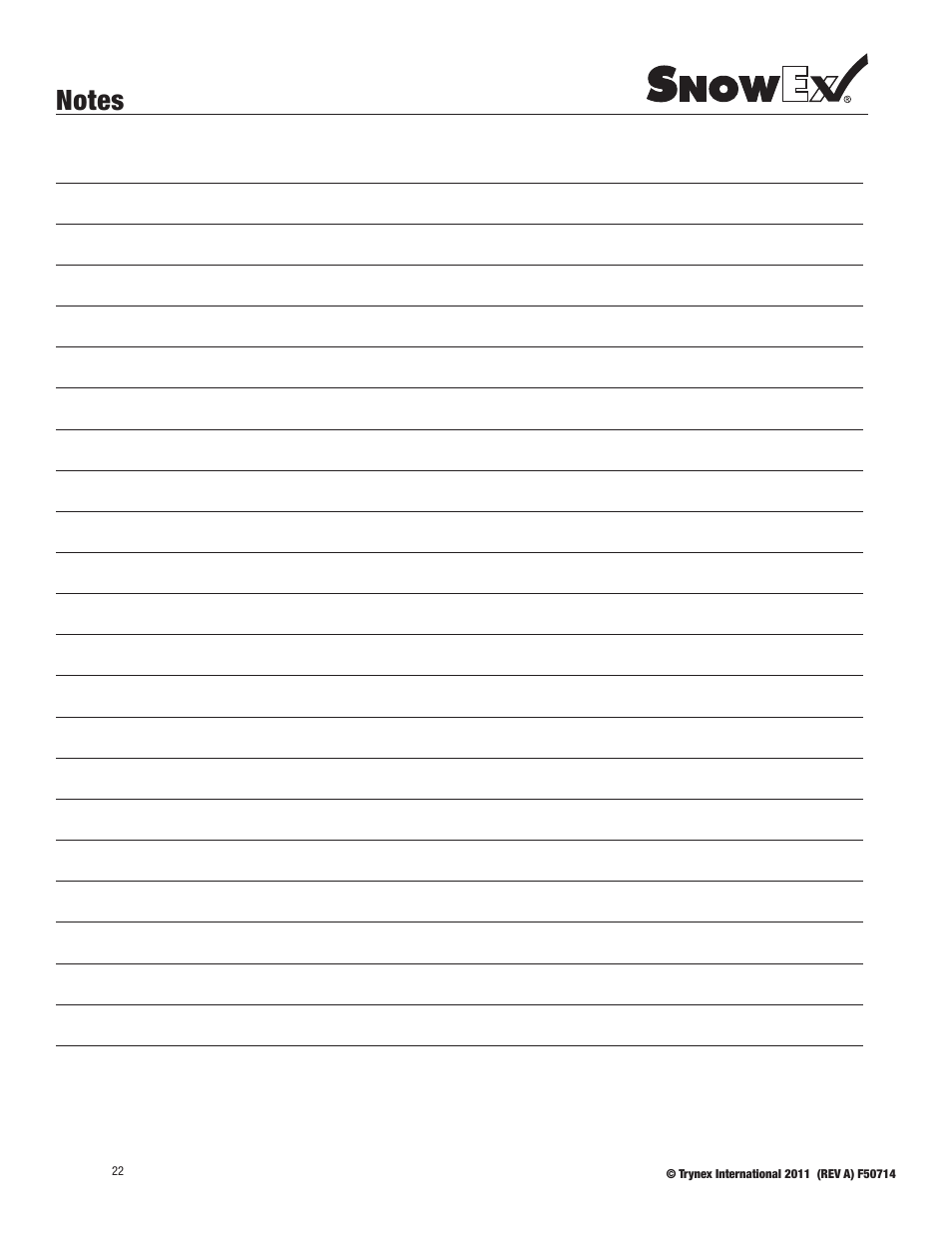 SnowEx SD-95SS User Manual | Page 22 / 24