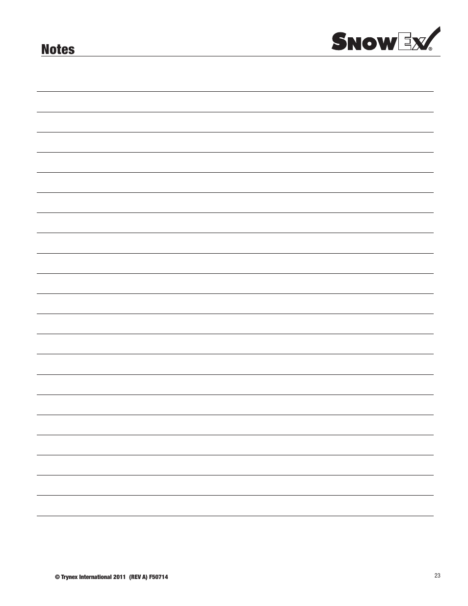 SnowEx SD-95SS User Manual | Page 23 / 24