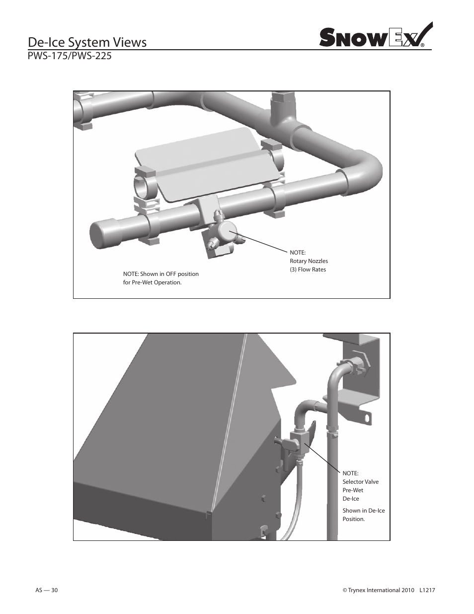 De-ice system views | SnowEx PWS-225 User Manual | Page 30 / 40