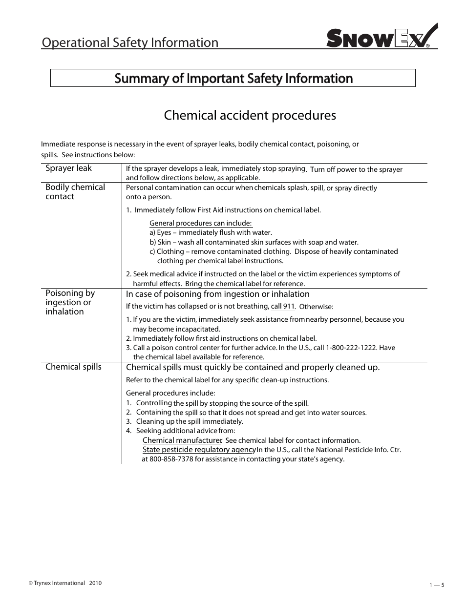 SnowEx HRK-020 User Manual | Page 5 / 8