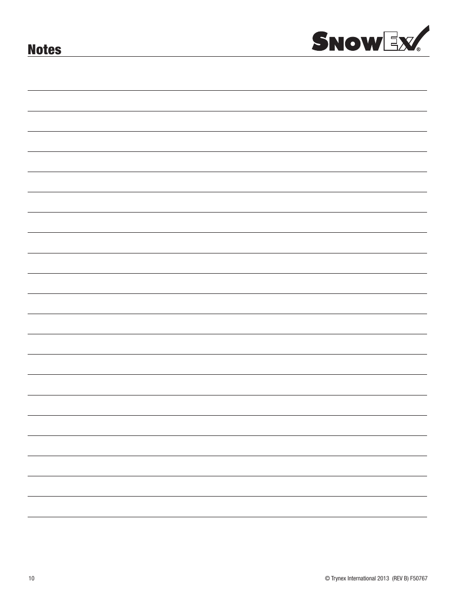 SnowEx RHT-380 User Manual | Page 10 / 12