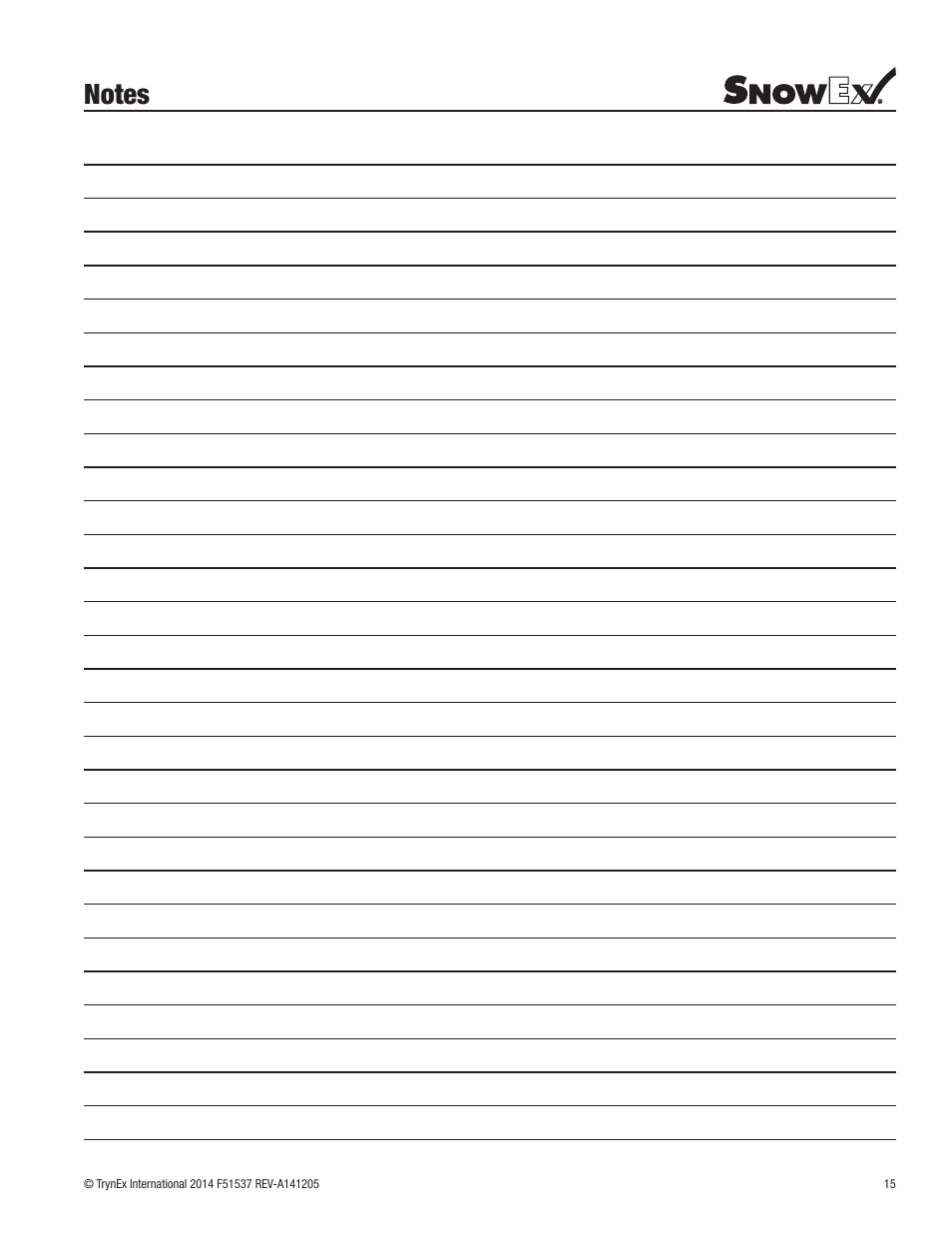 SnowEx SP-7000 Owners Manual User Manual | Page 15 / 16