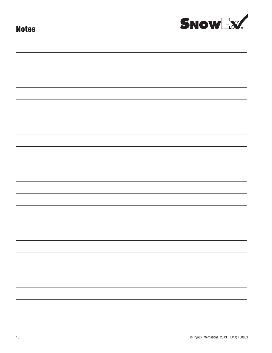 SnowEx VBR-400 User Manual | Page 10 / 12