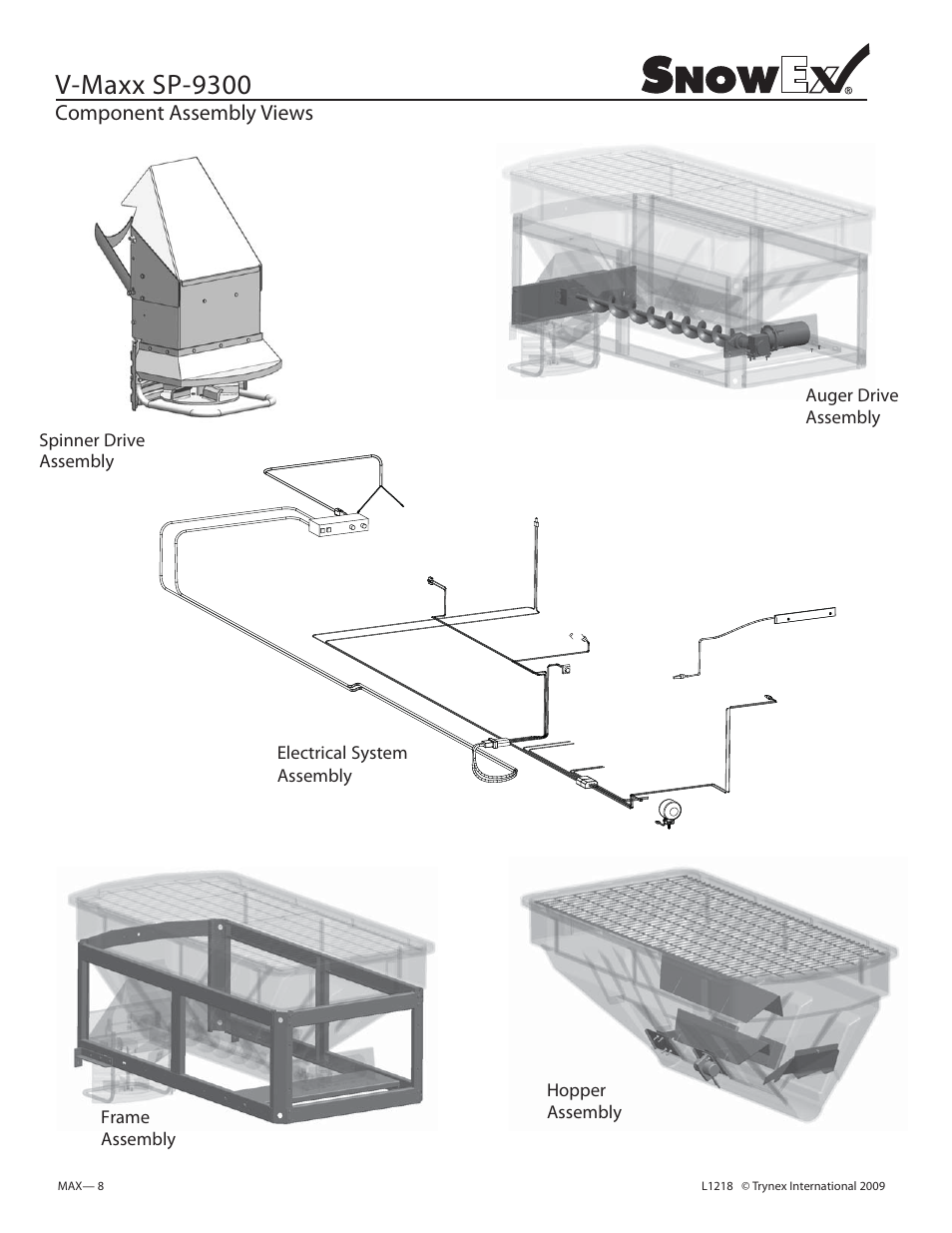 V-maxx sp-9300 | SnowEx SP-9300 User Manual | Page 8 / 40