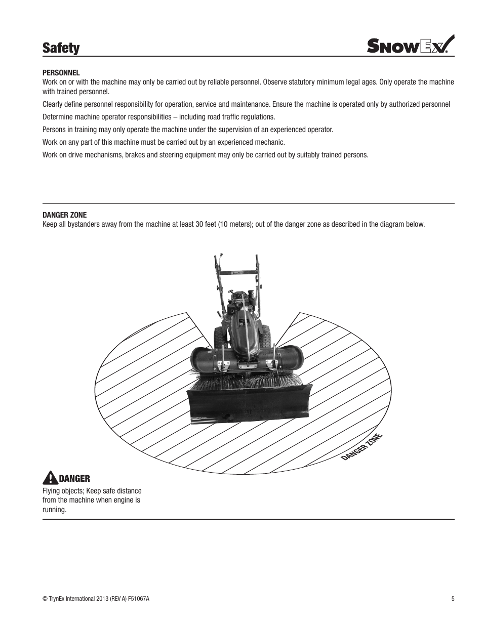 Safety | SnowEx SS-4000 User Manual | Page 5 / 24