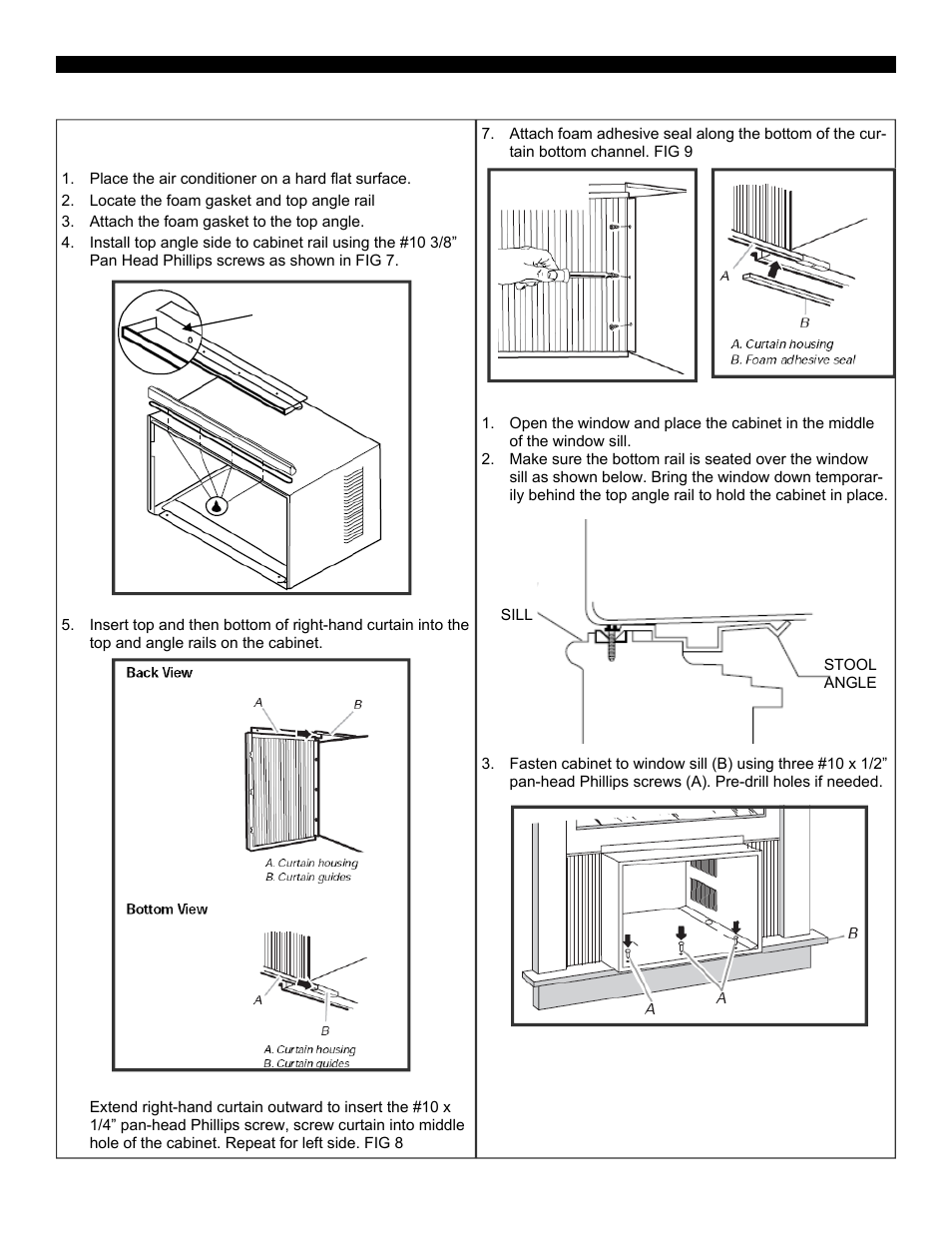 Assembly & installation (cont.) | SoleusAir SG-WAC-12HCE User Manual | Page 9 / 20