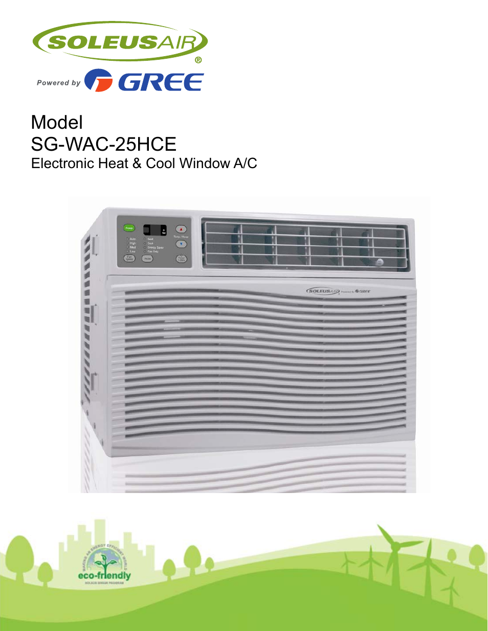 SoleusAir SG-WAC-25HCE User Manual | 20 pages