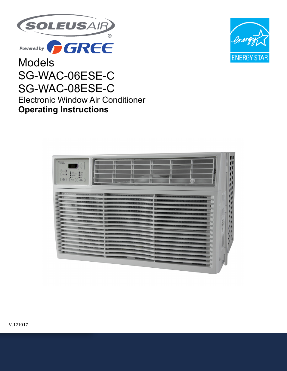SoleusAir SG-WAC-08ESE-C User Manual | 20 pages