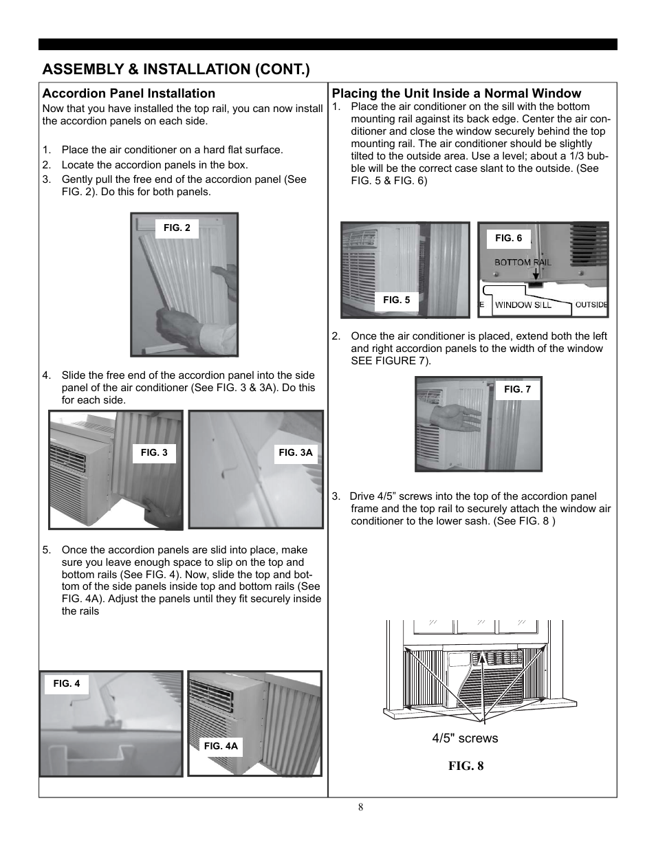 Assembly & installation (cont.) | SoleusAir SG-WAC-08ESE-C User Manual | Page 9 / 20