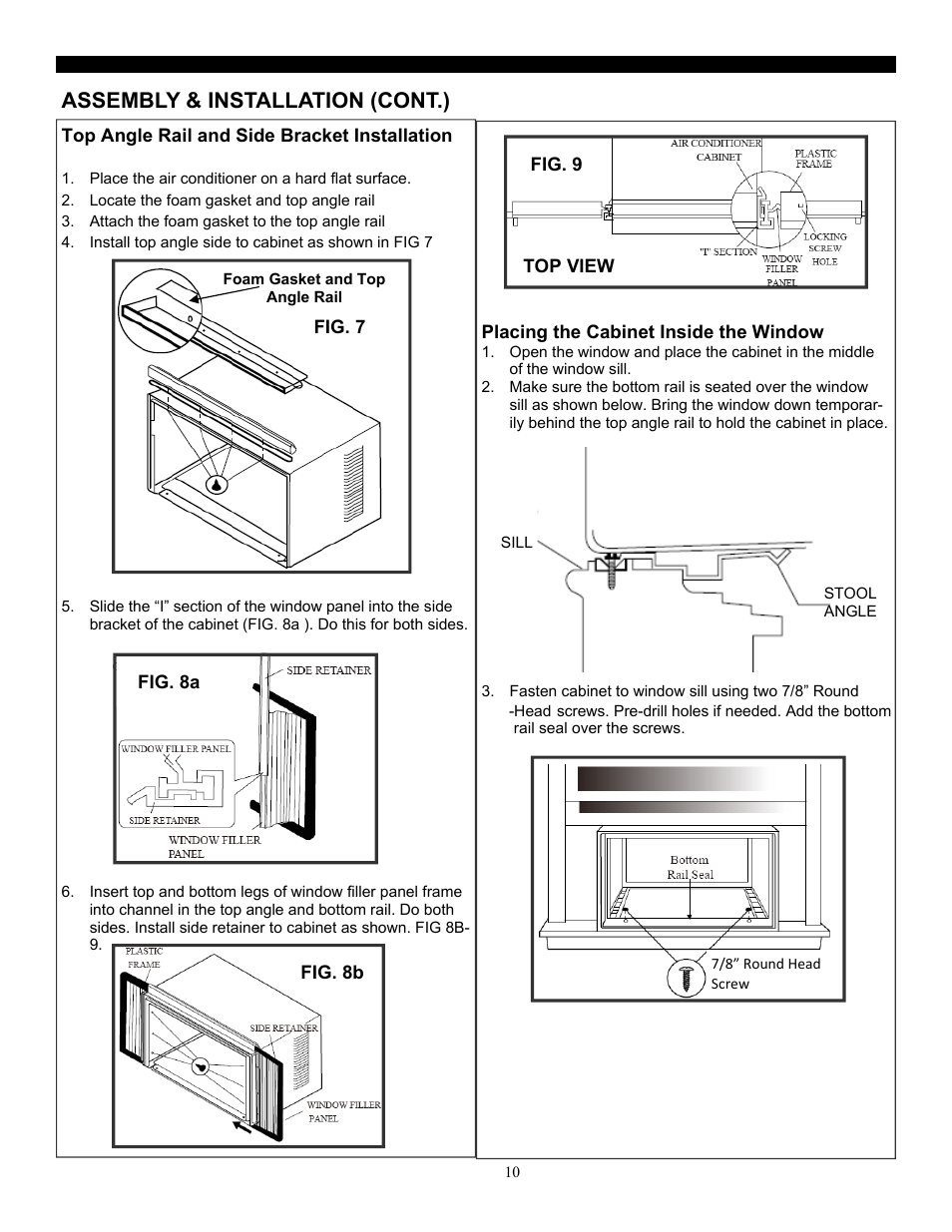 Assembly & installation (cont.) | SoleusAir SG-WAC-18ESE-C User Manual | Page 11 / 24