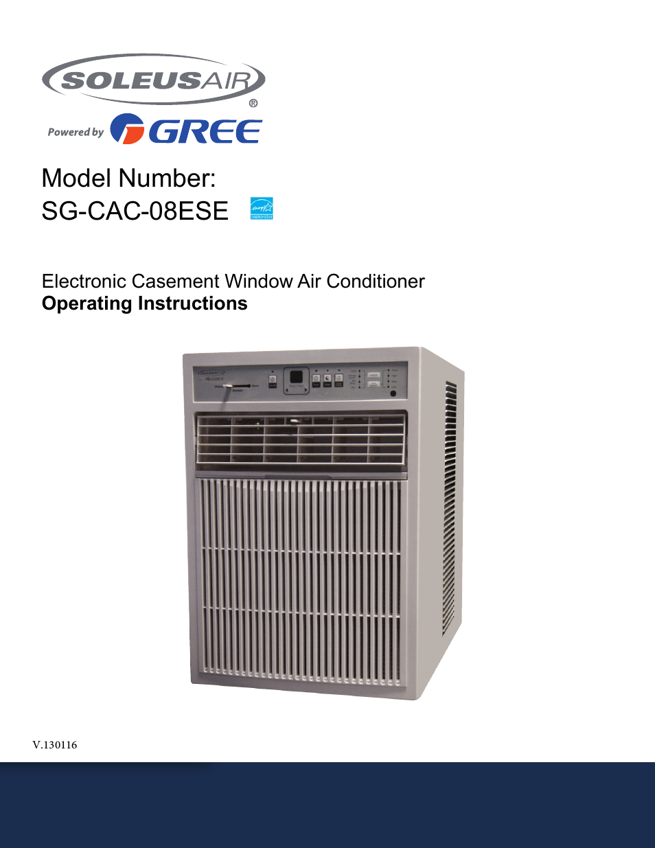 SoleusAir SG-CAC-08ESE User Manual | 23 pages