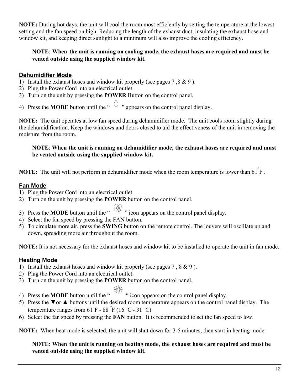 SoleusAir LX-140 User Manual | Page 12 / 18