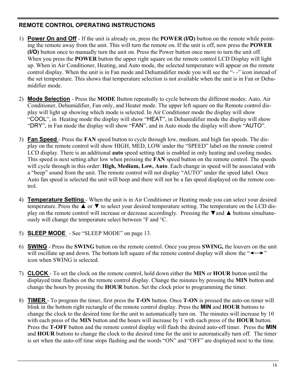 SoleusAir LX-140 User Manual | Page 16 / 18