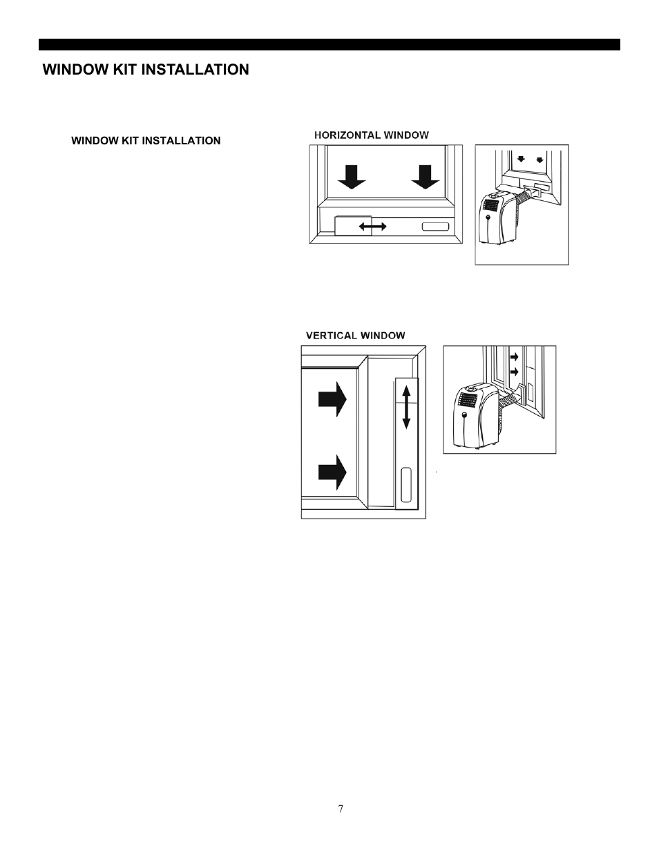 Window kit installation | SoleusAir PH3-12R-03 User Manual | Page 7 / 16