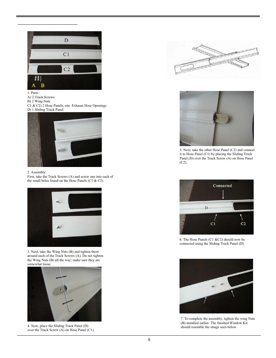 Window kit assembly | SoleusAir PH5-13R-32D User Manual | Page 8 / 16