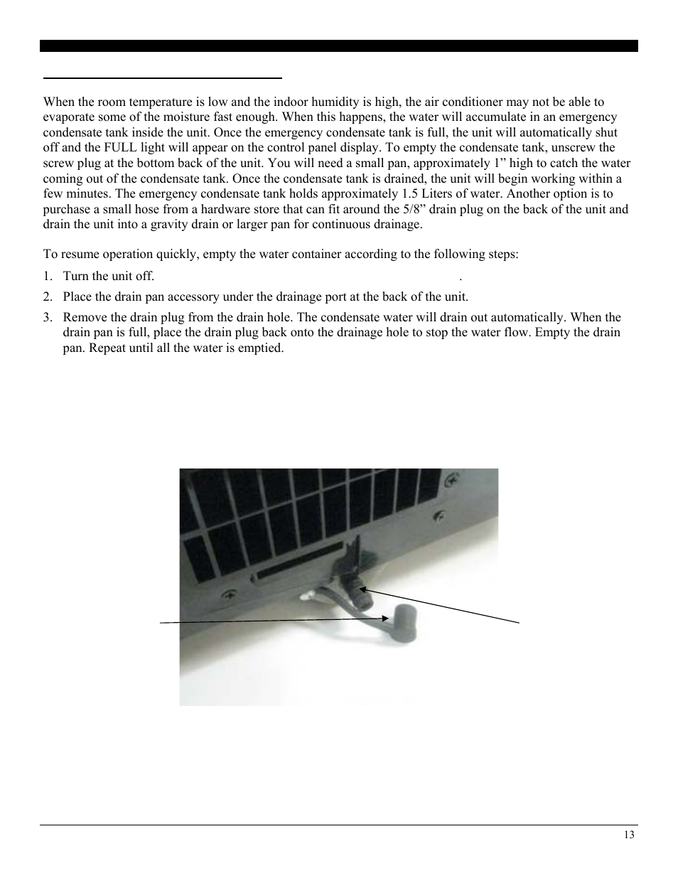 Condensate evaporation | SoleusAir PE2-10R-32 User Manual | Page 13 / 16