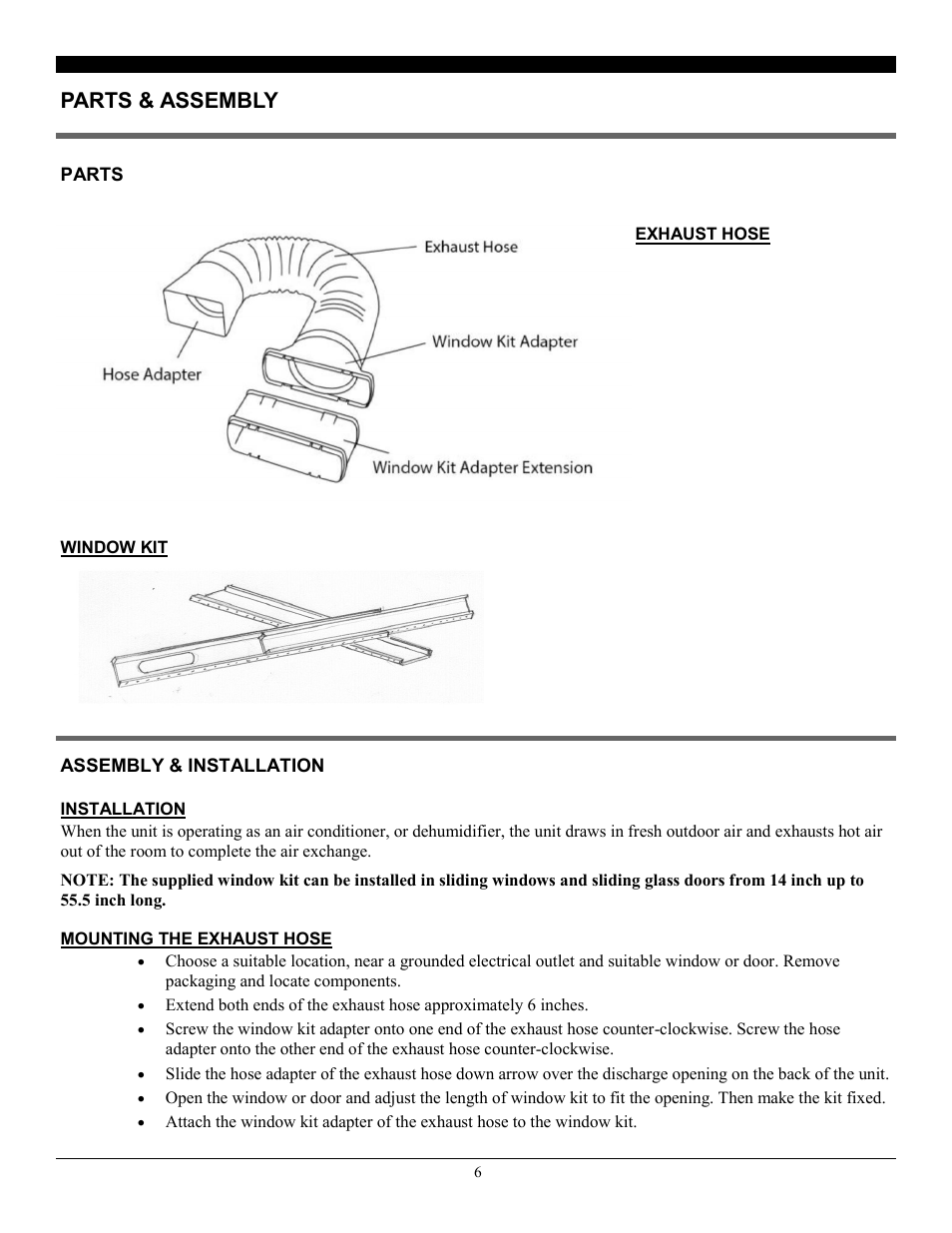 Parts & assembly | SoleusAir PE8-11R-32 User Manual | Page 6 / 14