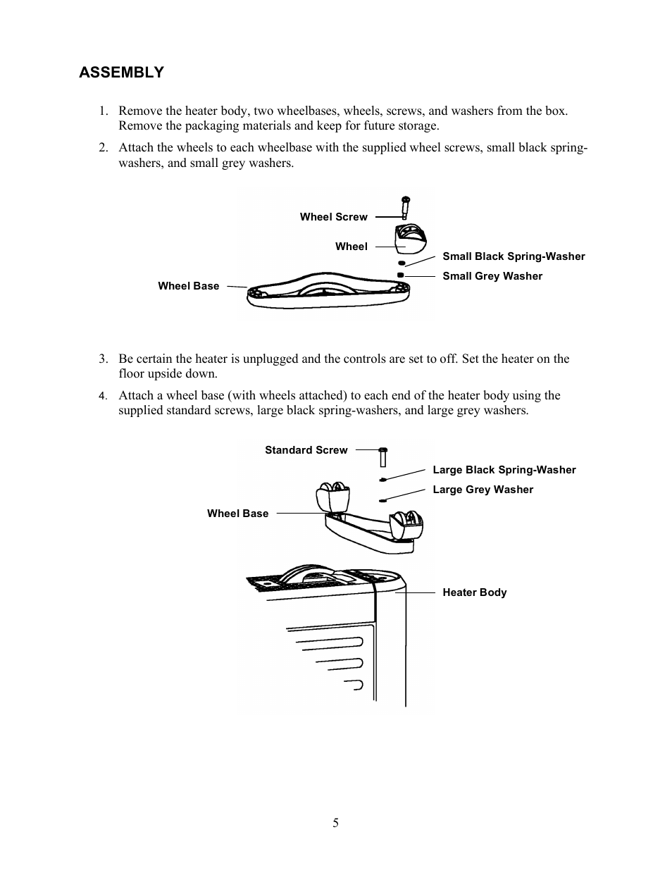 Assembly | SoleusAir HM4-15R-01 User Manual | Page 5 / 9