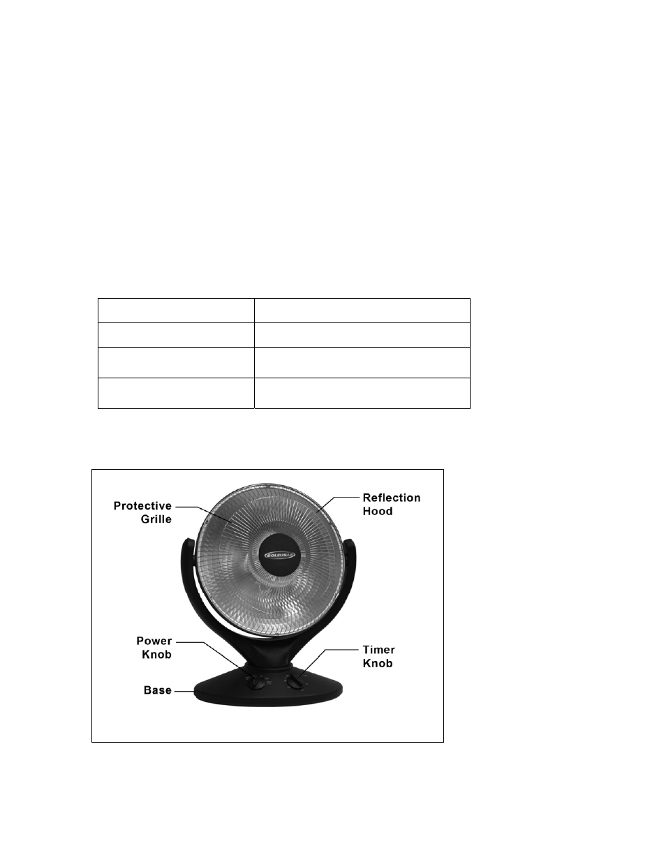 Product information, Specifications, Product diagram | SoleusAir MS-09 User Manual | Page 4 / 8