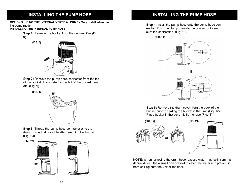 Installing the pump hose | SoleusAir SG-DEH-70EIP-6 User Manual | Page 10 / 10